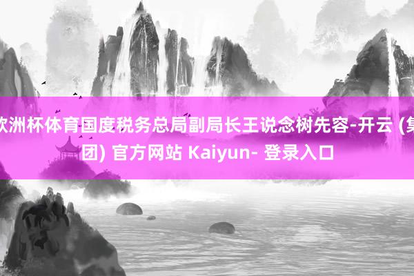 欧洲杯体育国度税务总局副局长王说念树先容-开云 (集团) 官方网站 Kaiyun- 登录入口